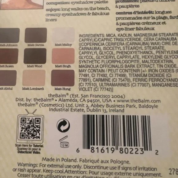 NWOT The Balm Never used Makeup - Eyeshadow Palette, Blush, & Face Palette - Picture 8 of 9